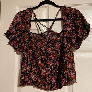 Floral off the shoulder Bardot top Milk It Vintage ASOS